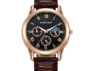 Fashion MENS BUSINESS WRISTWATCH WATERPROOF LEATHER MEN WRIST ...